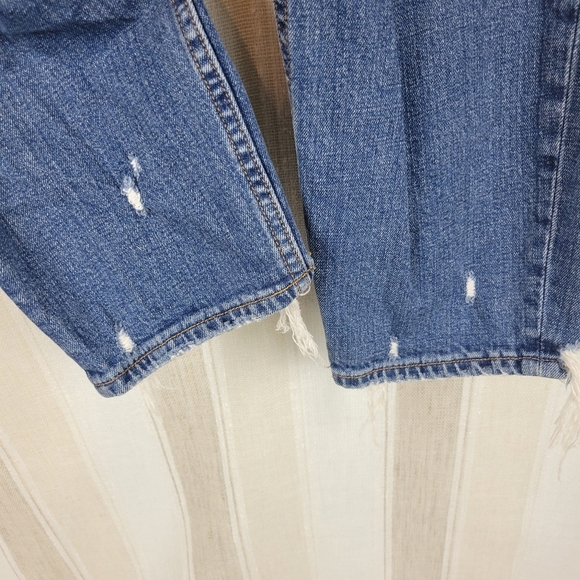 Abercrombie and Fitch Curve Love The Mom High Rise Jeans Blue Size 28/6R - Picture 3 of 10